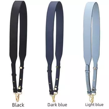 Широкий однотонный плечевой ремень с заклепками - модный аксессуар для женской сумки через плечо Width 4cm