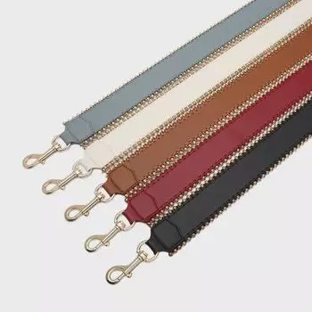 Широкий плечевой ремень с цепочкой из бисера для сумок через плечо Length 105cm