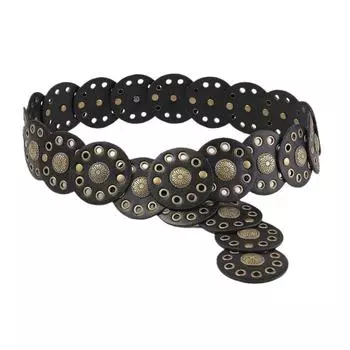 Широкий пояс для женщин поясная цепочка дисковая цепочка цепочка на живот для платья вестерн резьба поясная резьба цепочка на талию