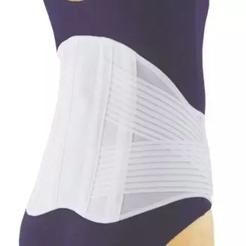Широкий поясничный корсет Selvan большой размер 5L-6L белый