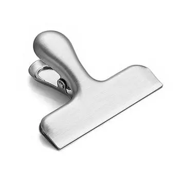 Широкий пружинный зажим из нержавеющей стали для хранения документов, чеков, для домашнего офиса, школы