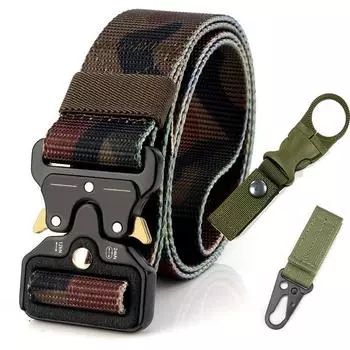 Широкий ремень 3,8, уличный многофункциональный нейлоновый ремень с металлической пряжкой Zhu Pattern, тренировочный многофункциональный ремень 125cm