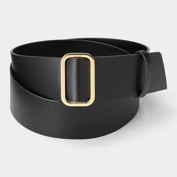 Широкий ремень без отверстий GU by Uniqlo