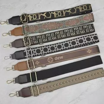 Широкий ремень для сумки через плечо и наплечного ремня для женщин - сменный аксессуар для багажа своими руками Bright Silver Buckle