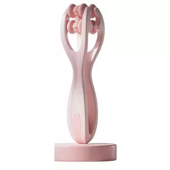 Широкий роликовый массажер для пальцев Акупрессурный ручной массажер Массажер для пальцев Снимает усталость пальцев розовый