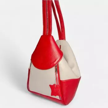 Широкий женский рюкзак из натуральной кожи Lederax, функциональная повседневная сумка с несколькими отделениями LD427