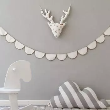 Широкое применение Флаг Подвеска Полукруг Прочный Баннер Фон Украшения 200cm хаки