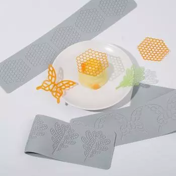 Широкое применение, гибкая, удобная, легко вынимаемая, в форме бабочки, форма для выпечки, десертов, тортов и кондитерских изделий Hexagon