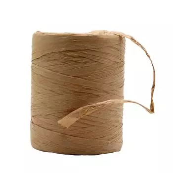 Широкое применение Красивые проекты своими руками с пряжей из рафии Натуральная бумажная лента Твердая пряжа для вязания крючком небесно-голубой