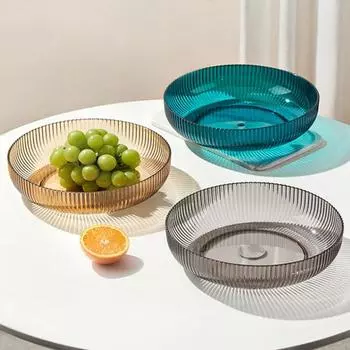 Широкое применение, пластиковая, полезная, износостойкая, сверхлегкая настольная сервировочная тарелка, поднос для фруктов, тарелка для закусок кофейный