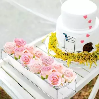 Широкое применение Растение Ваза Цветочная композиция Уникальная акриловая коробка Цветок Without Light L