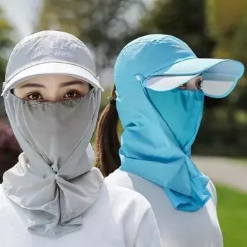 Широкополая шляпа-ведро с защитой шеи для рыбалки, спортивная шляпа с козырьком от солнца, женская дышащая шляпа от солнца серый