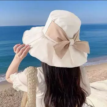 Широкополая солнцезащитная панама быстросохнущая кепка для кемпинга повседневная шляпа-бантик для рыбалки дорожная шляпа чёрный