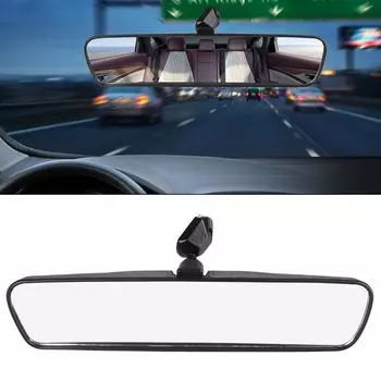 Широкоугольное зеркало заднего вида для стайлинга автомобилей, внутреннее зеркало заднего вида, универсальное, регулируемое, вращается на 360° с помощью инструмента, аксессуары для мотоциклов 10inch