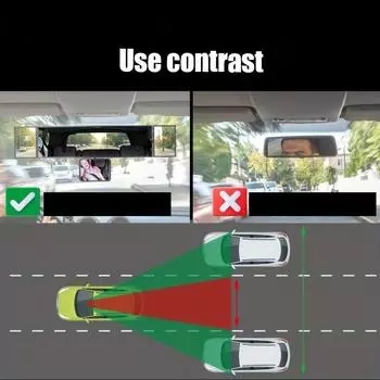 Широкоугольные внутренние зеркала высокой четкости с 4 регулируемыми линзами, угол обзора 360°, уменьшение слепых зон, улучшение для легковых автомобилей, грузовиков, внедорожников и судов 1pc