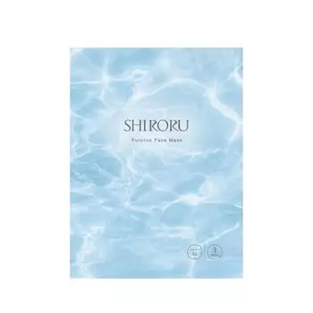 [SHIRORU] Pururun Face Mask Moisturizing x Pores Daily mask with a high content of ``hyaluronic acid x ceramide serum (1 week s supply) 7 pieces x 1