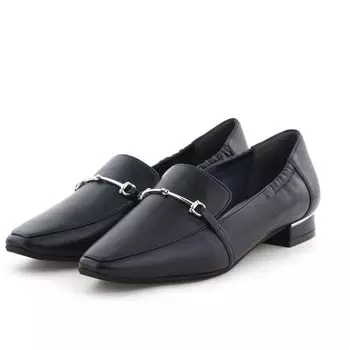 shirring soft Navy 245 HIMIKO/Himiko/Heel loafers/631102 тёмно-синий
