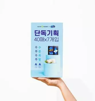 Shirukotto Uruuru 40 листов, 7 упаковок, большая емкость (Олив Янг эксклюзивно), Корейская косметика