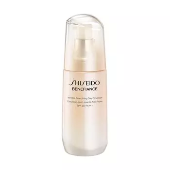 SHISEIDO Benefiance Разглаживающая дневная эмульсия 75 мл SPF 30 Тип использования Цветочный зеленый аромат Морщины Shiseido PA+++ Утро/День