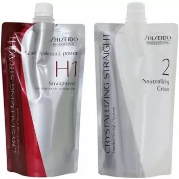 shiseido crystallizing straight h 1-жидкость и 2-жидкость по 400 г каждая