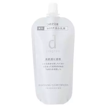 Shiseido d program d program осветляющая прозрачная эмульсия MB сменный блок 88 мл эмульсионное молочко [квази-лекарство] [продукт]