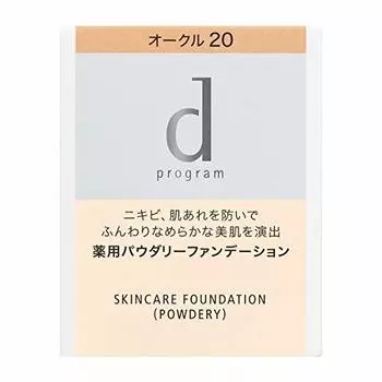 Shiseido d Program Medicated Skin Care Foundation Ocher 20 Natural Skin Color Refill (Powdery) 10.5g [Item]