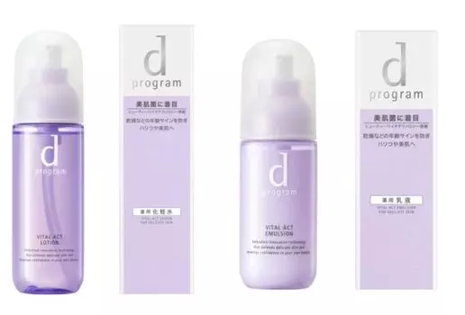 Shiseido D Program Vital Act Lotion Emulsion MB Body Set