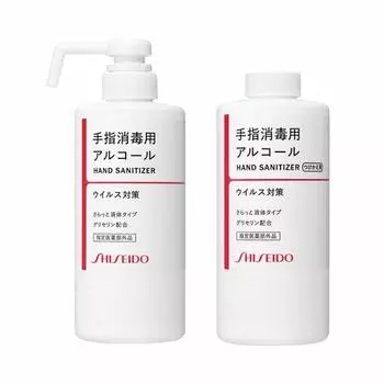 Shiseido дезинфицирующая этаноловая жидкость для дезинфекции рук основной блок сменный комплект + [квази-препарат]