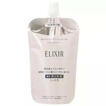 Shiseido ELIXIR Brightening Emulsion WT Refill 110mL Emulsion Milk II Moist [Quasi-drug] [Item]