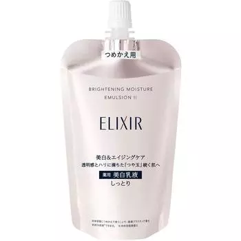 Shiseido Elixir ELIXIR Осветляющая эмульсия WT 2 (Пополнение) 110 мл (Квази-лекарство) Молочный лосьон New Elixir После нанесения лосьона обильно нанесите