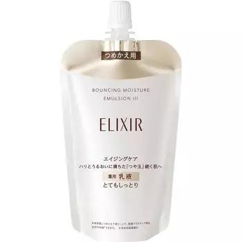 Shiseido Elixir ELIXIR Подтягивающая увлажняющая эмульсия SP 3 (Пополнение) 110 мл (Квази-лекарство) Молочный лосьон New Elixir После нанесения лосьона обильно нанесите
