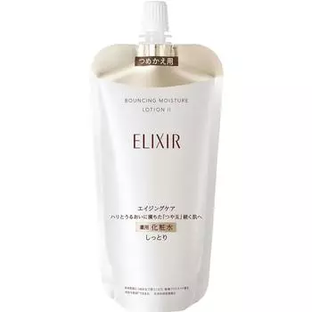 Shiseido Elixir ELIXIR Увлажняющий лосьон Lift-Moist SP 2 (Пополнение) 150мл (Квази-лекарство) Новый эликсир После умывания лица нанесите обильное количество средства на