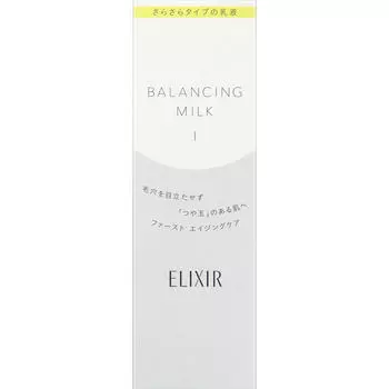 Shiseido Elixir Lefle Balancing Milk 1 130 мл Молочный лосьон New Elixir После нанесения тонера нанесите необходимое количество средства на ватный диск и протрите им кожу.