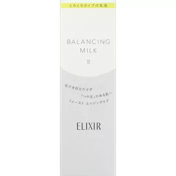 Shiseido Elixir Lefle Balancing Milk 2 130 мл Молочный лосьон New Elixir После нанесения тонера нанесите необходимое количество средства на ватный диск и протрите им кожу.