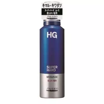 shiseido hg super hard mousse soft hair 180g