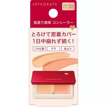 Shiseido INTEGRATE Melty Fit Concealer 4g Skin Makeup Используйте после подготовки кожи с помощью средств по уходу за кожей или основы под макияж.. Для безупречного результата: Подать заявку после fo