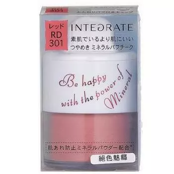 Shiseido Integrate Mineral Puff Cheek RD301 красный