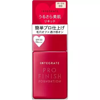 Shiseido INTEGRATE pro finish liquid OC00 30 мл Косметика для кожи Используйте после подготовки кожи с помощью базы под макияж или другого тонального средства.. Встряхните контейнер.
