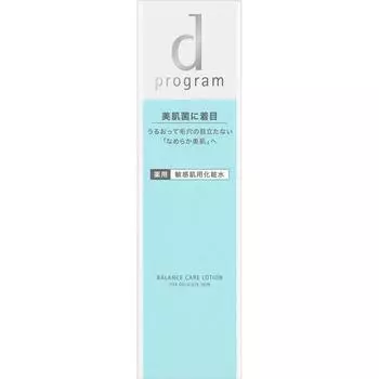 Shiseido International d program Balance Care Лосьон MB 125 мл (Квази-лекарство) После умывания выдавите из дозатора в 2 раза больше средства.