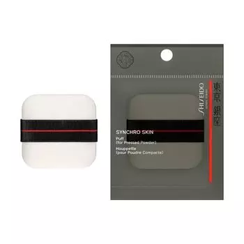SHISEIDO Makeup Synchro Skin Puff Pressed Sponge Puff For Powder Cotton Puff Makeup Tool Face Care Tool Cotton Shiseido [Official] (For Powder)