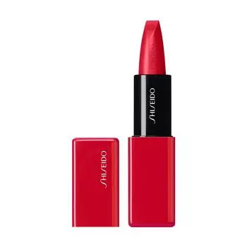 SHISEIDO Makeup Techno Satin Gel Lipstick 416 Red Shift Gloss Stick Type High Color Moisturizing Shiseido Official Store 3.3g Lipstick/Gub