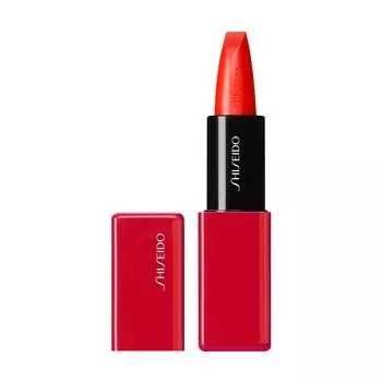 SHISEIDO Makeup Techno Satin Gel Lipstick 419 Heat Map Gloss Stick Type High Color Moisturizing Shiseido Official Store 3.3g Lipstick/Gub