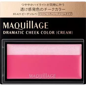 Shiseido Макияж (узнать больше) Maquillage Dramatic Cheek Color RS421 2 г Румяна для щек, хайлайтер, растушевка. Наносите хайлайтер и румяна одновременно.