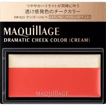 Shiseido Макияж (узнать больше) Maquillage Dramatic Cheek Color OR423 2 г Румяна для щек, хайлайтер, растушевка. Наносите хайлайтер и румяна одновременно.