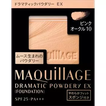 Shiseido Макияж (узнать больше) MAQuillAGE Dramatic Powdery EX Pink Ochre 10 9,3 г тональная основа (порошок) Используйте после подготовки кожи лосьоном, молочком.