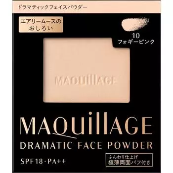 Shiseido Макияж (узнать больше) Пудра для лица MAQuillAGE Dramatic Face Powder 10, 8 г Мазь Используйте после подготовки кожи с помощью лосьона, молочка и основы под макияж.