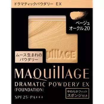 Shiseido Maquillage MAQuillAGE Dramatic Powdery EX Beige Ochre 20 9,3 г Тональная основа (порошок) Использовать после подготовки кожи лосьоном, молочком.