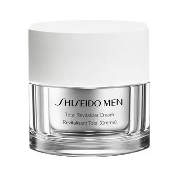 SHISEIDO MEN Total R Cream N Serum с ароматом цитрусовых и бамбука Green Scent, 50 г, мужской крем/Мужской