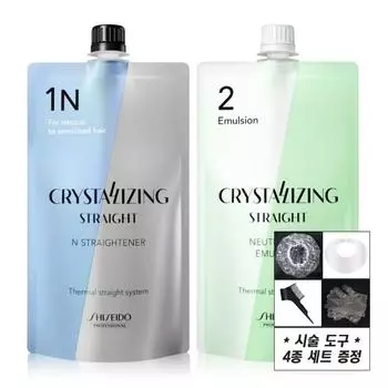 Shiseido Professional Crystallizing Straight Cream Magic Medicine 1N + Нейтрализатор (Тип эмульсии) 400 г каждая, 1 набор