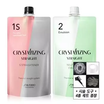 Shiseido Professional Crystallizing Straight Cream Magic Medicine 1S + Нейтрализатор (Тип эмульсии) 400 г каждая, 1 шт.